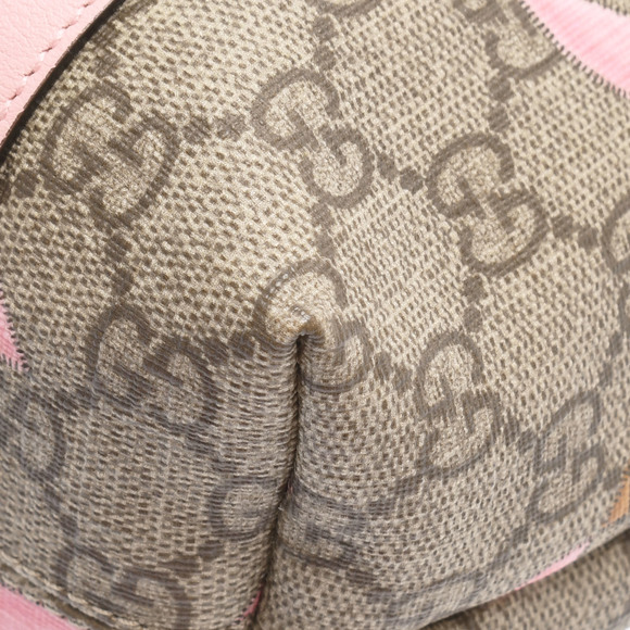 Gucci Line Papagallo Handbag GG Supreme Canvas Pink - Picture 7 of 12